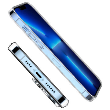 Armored case Alogy Hybrid Case for Apple iPhone 13 Pro with camera cover Clear Glass