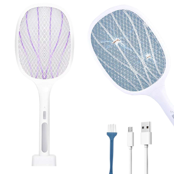 6 LED UV Alogy Insektenvernichter Lampe, Tragbare Insektenfalle, Insekten Weiß