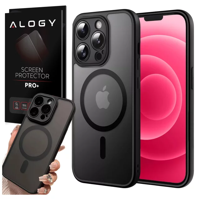 Pouzdro pro Apple iPhone 13 Pro Alogy MagSafe Hybrid Matte Case Matný kryt s ochranným sklem objektivu