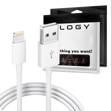 Kabel x2 sada 100cm Alogy USB to Lightning kabel Bílý