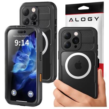 Alogy HydroArmor™ IP68 wasserdichte Hülle mit transparenter Rückseite, 360-Panzerabdeckung für MagSafe für Apple iPhone 16 Pro Max