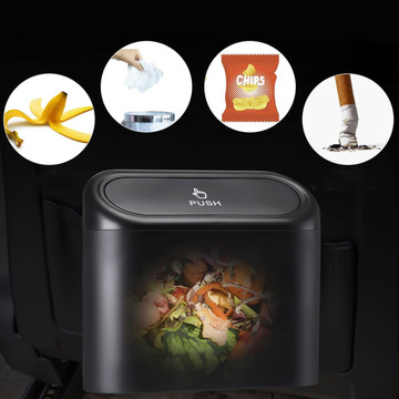 Organizér na odpadkový koš do auta mini malý odpadkový koš do auta Alogy černé pytle na odpadky 90 ks. mix 6 rohlíků