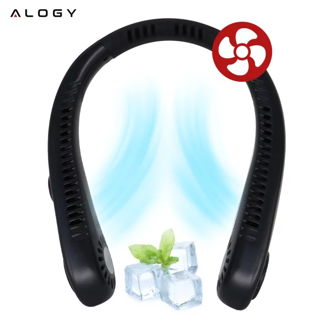 Stolní ventilátor stojící ventilátor malé oběhové čerpadlo s klipem bezdrátové ruční 500mAh USB-C Alogy White