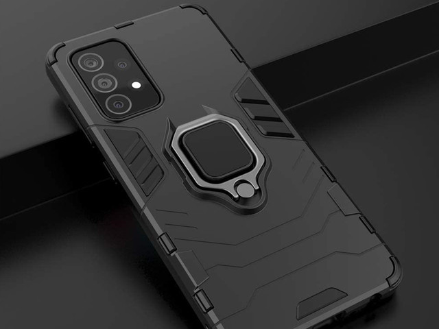 Etui Alogy Stand Ring Armor für Samsung Galaxy A72/ A72 5G schwarz
