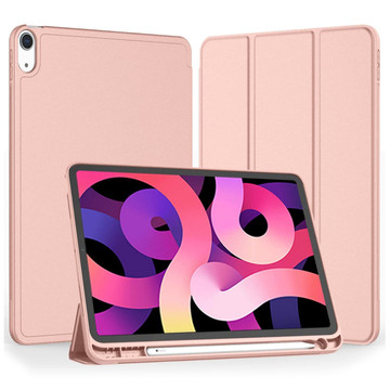 Ochranné pouzdro Alogy Book Cover Penál Pouzdro s držákem pera pro Apple iPad Air 4 2020 / Air 5 2022 10,9" růžové sklo
