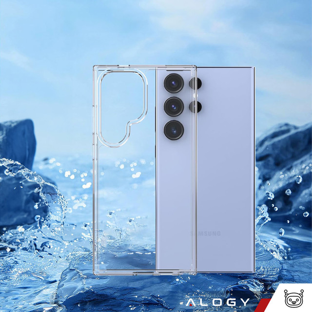 Pouzdro pro Samsung Galaxy S24 Ultra Back Cover Hybrid Clear Case Alogy Transparent Glass