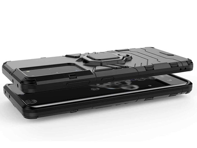 Alogy Stand Ring Armor case for Samsung Galaxy S21 Ultra black