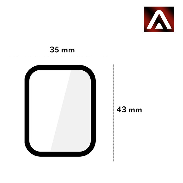 2x Alogy Full Glue 3D Flexible Glass for Xiaomi Mi Watch (China Version) Black