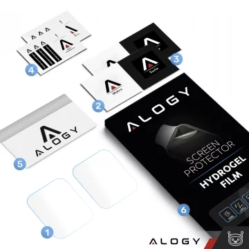 2x Alogy Hydrogel Smartwatch Protective Film for Apple Watch 9 41mm