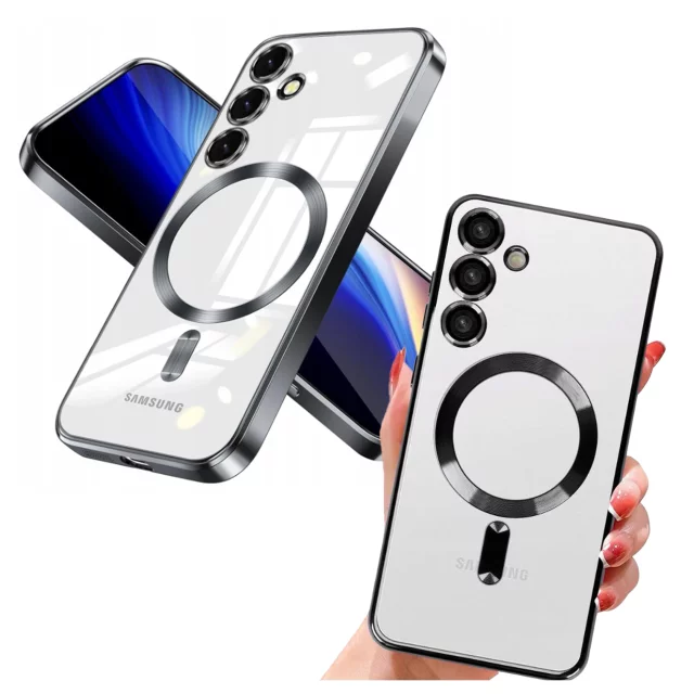 MagSafe Case for Apple iPhone 16 Pro Max Alogy Glamour Luxury Ring Case Gold-Transparent
