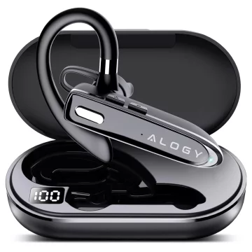 Wireless headset for Bluetooth 4.0 calls car headset with display V8 Black