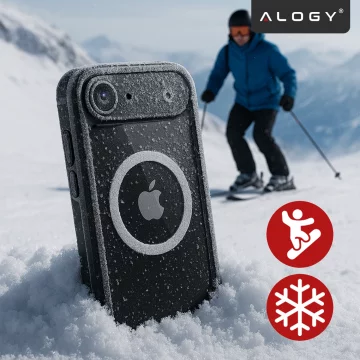 Alogy HydroArmor™ IP68 Schutzhülle für Apple iPhone 17 Air (6,6 Zoll), 360°-Rundumschutz mit transparenter Rückseite, MagSafe-kompatibel, Schwarz