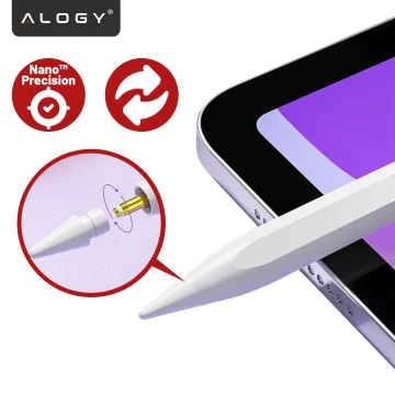 Rysik Dotykowy Stylus Pen do Telefonu i Tabletu, Precyzyjny Pencil do Apple iPad, Alogy SmartStylus™ – Biały