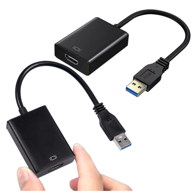 USB 3.0 to HDMI Alogy Adapter Full HD 1080P 60HZ Hub Converter Black