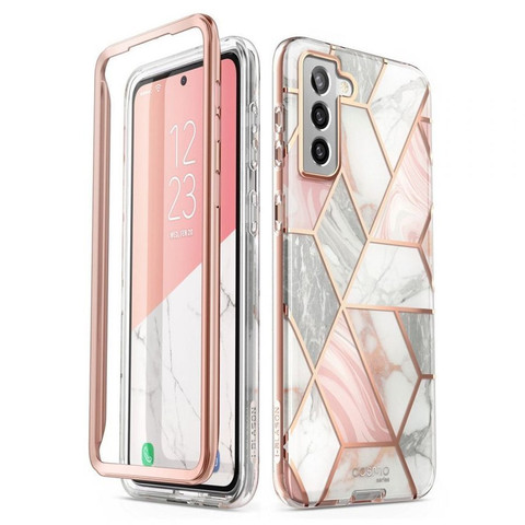 Etui Supcase Cosmo pro Samsung Galaxy S21 Marble Pink