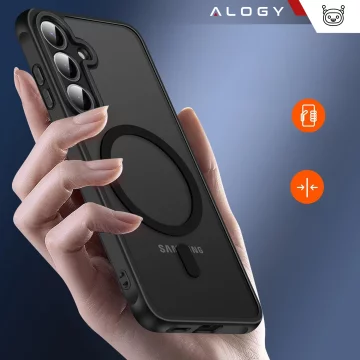 Samsung Galaxy S25 Plus Case, Protective Phone Cover, Alogy Matte HybridMag™️ Case for MagSafe, Matte Black