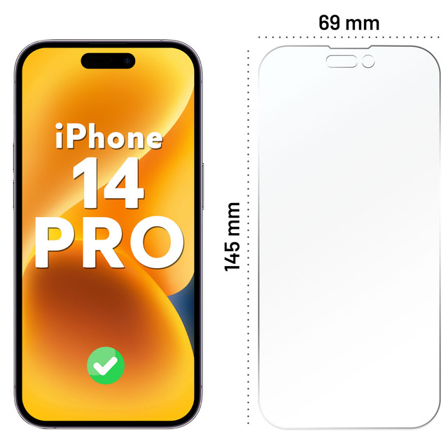 Hybridní sklo pro Apple iPhone 14 Pro na celou obrazovku Ochranné sklo Alogy Flexi Full Glass 9H odolné proti rozbití