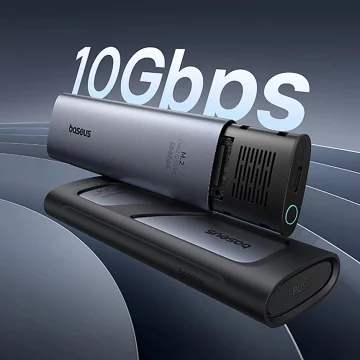 Baseus FlyJoy M.2 NVMe 10 Gb/s SSD box – šedý, až 8 TB