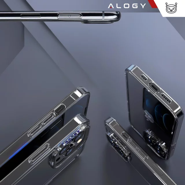 Etui pancerne obudowa Alogy Hybrid Case do Apple iPhone 13 Pro z osłoną na aparat Przezroczyste