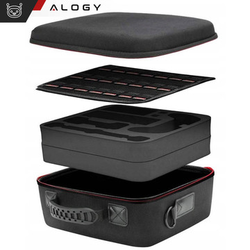 Pouzdro Kufr Kufr taška pro Nintendo Switch OLED příslušenství 21 Games Alogy Vodotěsné s popruhem Černá