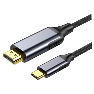 USB-C-zu-HDMI-Kabel Alogy HUB-Adapter 4K 60 Hz 200 cm 2 m Schwarz