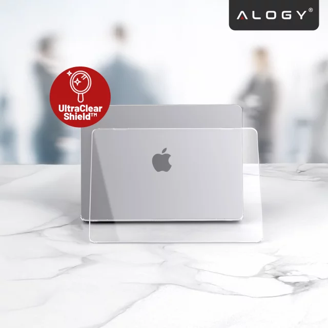 Etui Ochronne do Apple MacBook Air 13 13.6" M2 (2022) / M3 (2024) / M4 (2025), Smukłe i Przezroczyste, Alogy HardCase™ – Transparentne