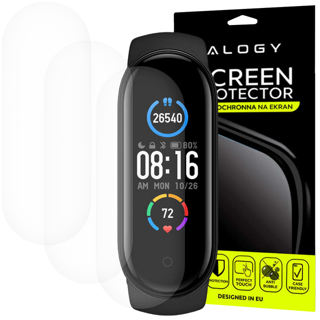 3x Folia hydrożelowa Alogy Hydrogel do Xiaomi Mi Band 5