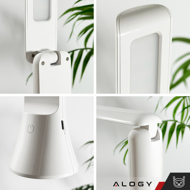 2in1 LED Desk Night Lamp Flashlight Wireless Touch Lamp 3 Modes Light Adjustment Alogy White