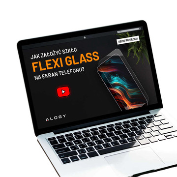 Hybridglas für Apple iPhone 14 Pro Max Vollbild Alogy Flexi Full Glass 9H Schutzglas Bruchsicher
