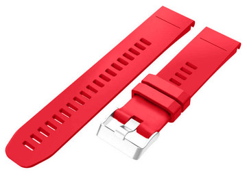 Řemínek z uhlíkové pryže Alogy pro Garmin Fenix 5/5 Plus / 6/6 Pro Raspberry