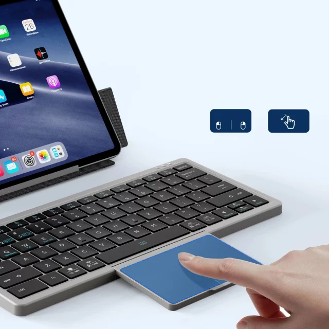 Bezprzewodowa klawiatura Bluetooth Dux Ducis OK Series z touchpadem – czarna