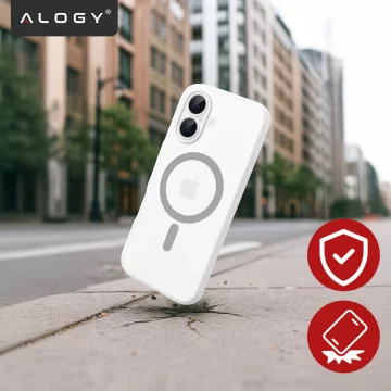 Pouzdro pro Apple iPhone 16 Pro Max Alogy MagSafe Hybrid Matte Case Matte Cover with Lens Protection Black
