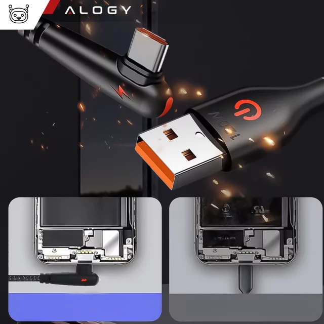 Alogy HUB Splitter Adapter for Laptop Computer USB-C to 3x USB-A 2.0 1x USB-A 3.0 Gray