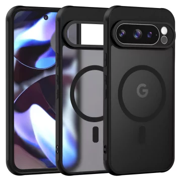 Google Pixel 9/ 9 Pro Case Alogy MagSafe Hybrid Matte Case MagMat Matte Black