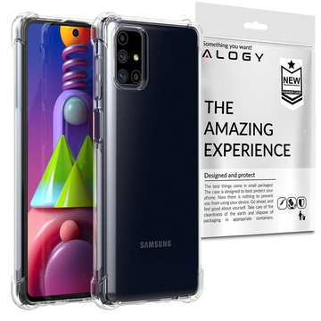 ShockProof Alogy Armor Case for Samsung Galaxy M51 Transparent