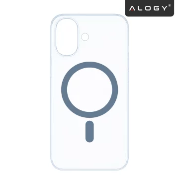 Hülle für Apple iPhone 16 Pro Max Alogy MagSafe Hybrid Matte Case Matte Cover mit Linsenschutz Schwarz