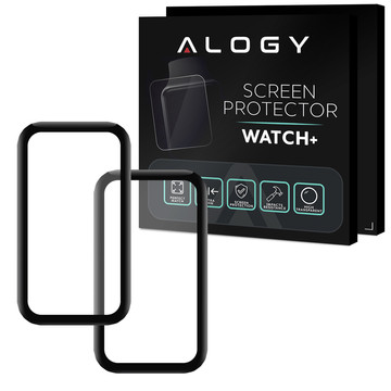 2x Alogy 3D Flexible Glass for Xiaomi Redmi Smart Band Pro Black