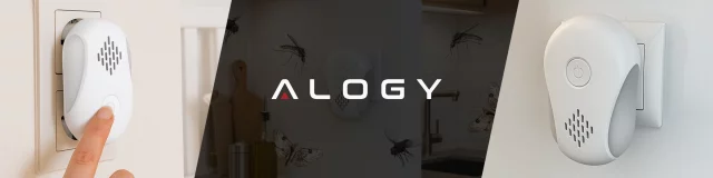 Odstraszacz Szkodników do 250 m² Ultradźwiękowy do Gniazdka, Przeciwko Owadom, Komarom, Muchom, Myszom, Karaluchom, Bez Chemii, Alogy DuoGuard™ – Biały