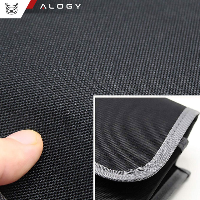 Car organizer Bag for the trunk of a car, large trunk for a seat with Velcro, Alogy Black
