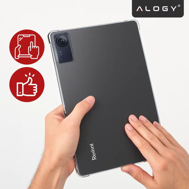 Etui Ochronne do Redmi Pad SE 11" 2023, Wzmocnione Narożniki, Smukłe i Lekkie, Antywstrząsowe ShockProof, Alogy FlexiShield™ – Przezroczyste