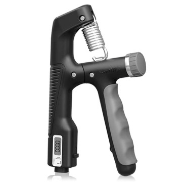 Grip grip for hand exercises, adjustable 10-100 kg, training, sports, rehabilitation, with counter display, Black