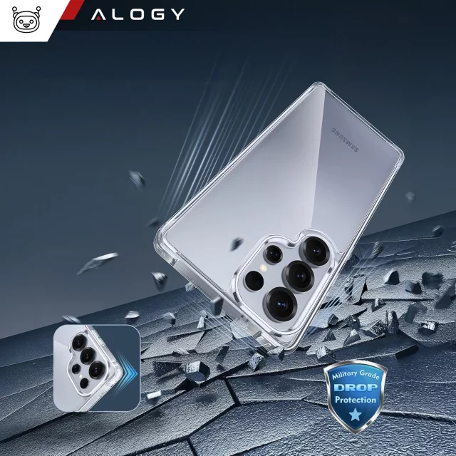 Etui do Samsung Galaxy S25 Ultra obudowa ochronna na telefon Alogy HybridShield™️ Case Przezroczyste
