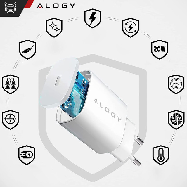 Alogy rychlá USB-C Typ C PD 20W bílá nástěnná nabíječka
