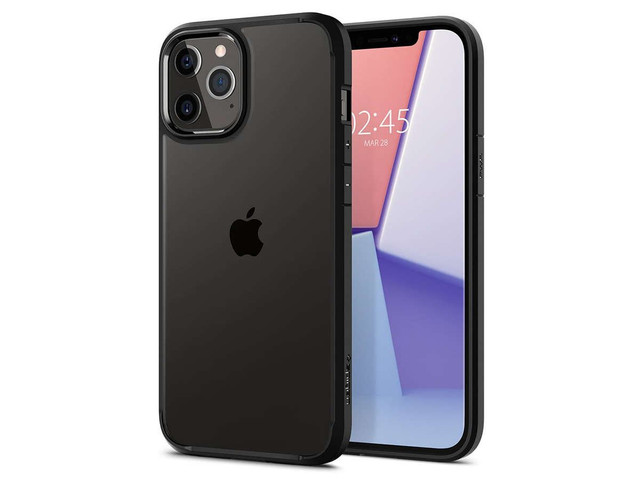 Kryt Spigen Ultra Hybrid pro Apple iPhone 12/12 Pro 6.1 Matte Black Alogy sklo