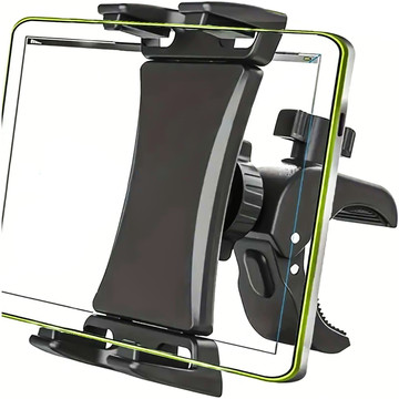 Tablet-Telefonhalter 4,7"-12,9" für eine Stange, ein Stativ, einen Lenker für einen Trainer, ein stationäres Fahrrad, ein Laufband, einen Kopfstützenständer Alogy schwarz