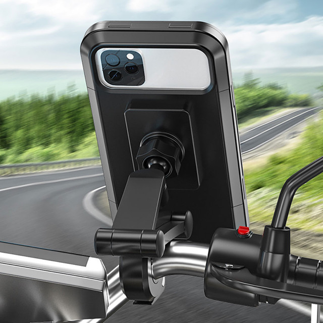 Alogy Waterproof bicycle holder for bicycle, scooter, motorcycle, adjustable handlebar for phone. Black