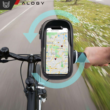 Pouzdro Brašna na kolo Pouzdro na telefon 6,4 palcový držák na řidítka na kolo 0,5 l Černá Nástroje Multitool Keys 16v1 Alogy