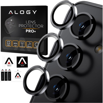 Sklo pro Samsung Galaxy S24 Překryvná čočka fotoaparátu Čočky fotoaparátu Alogy Lens Protector PRO ochranný kryt