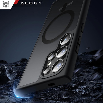 Case for Samsung Galaxy S24 Ultra Mag Safe Case MagMat Phone Back Cover Matte Black