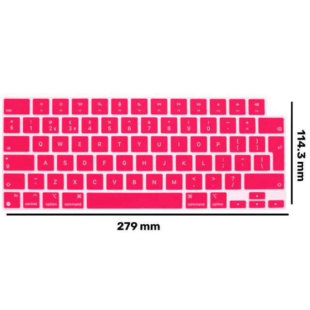 Alogy Silikon-Tastaturhülle für Apple Macbook Pro 14/16 M1 2021 Pink